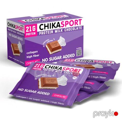 Proteinli şokolad Chikalab Chikasport Cream Filling 100 q — Bakı