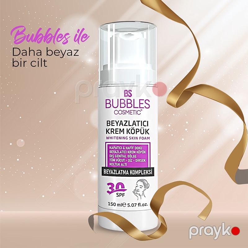 Bs Bubbles Cosmetic Ağardıcı Köpük Krem Üz, Bədən Və Genital Bölge Ağardıcı Ləkə Üçün Krem 30spf 150ml — Gözəllik və səhiyyə, Bakı (4)