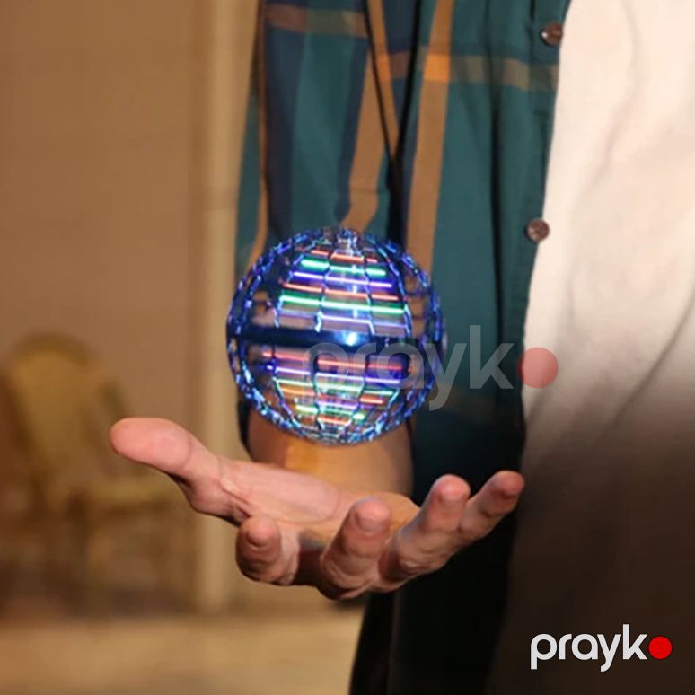 Flying Spinner Led İşıqlı Uçan Top Gyrosphere Bumerang Top Uşaq Üçün Oyuncaq Uçan Top — Oyuncaqlar, Bakı (2)