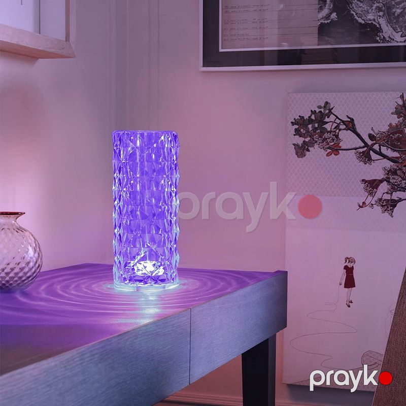 Led Lampa Toxunma Kristal Lampa 16 Rəngli Led İşıqlı Lampa — Mallar, Bakı (5)