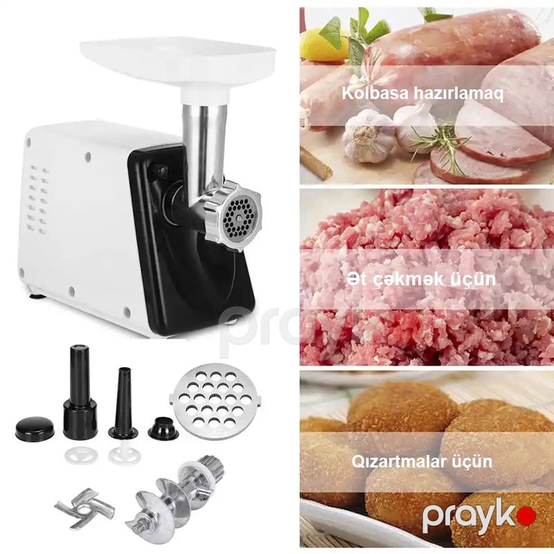 Yüksək Keyfiyyətli Sokany Ətçəkən SK-312 Qida dərəcəli Paslanmayan Polad Bıçaq 2500W Gücə Məxsus — Digər mətbəx texnikası, Bakı (3)