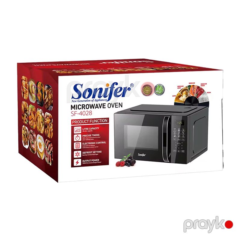 Sonifer SF-4028 Elektrikli Mikrodalğalı Soba Yüksək Keyfiyyətli Soba 700W Gücündə Tutum 20 L — Mikrodalğalı sobalar, Bakı (4)