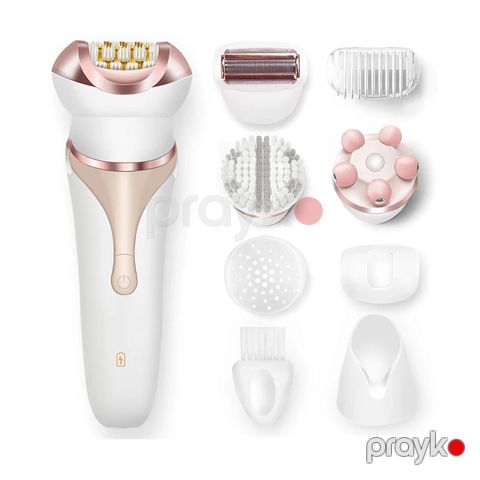 Xanımlar Üçün Çoxfunksiyalı Elektrikli 4-ü 1-də Ağrısız Epilator Dəsti Kemei Tam Bədən Epilyasiya Cihazı Multi Masaj Aləti — Bakı