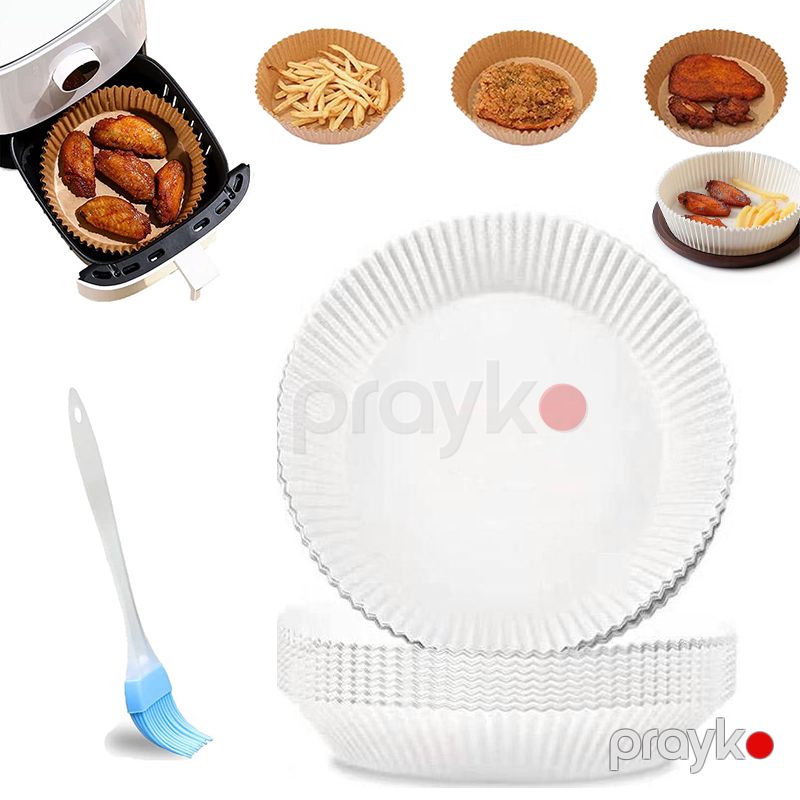100 ədəd qızartma yağ kağızı Ağ rəngli yapışmayan fritöz kağızı 100PCS Fryer Oil Paper — Qablar və mətbəx əşyaları, Bakı (6)