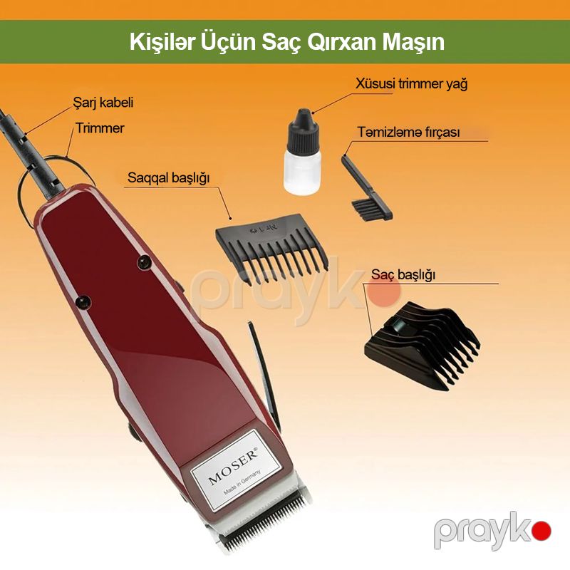 Moser Peşəkar Saç Kəsmə Makası Mini Kişi Saç Düzəldici 1mm Alman Keyfiyyətli Bərbər Saqqal Düzəldici — Usturalar, trimmerler və epilyatorlar, Bakı (4)