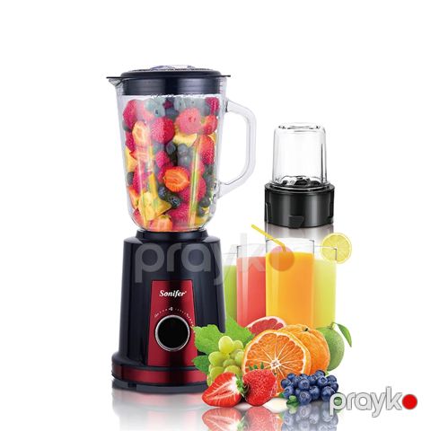 Sonıfer SF-8041 Çoxfunksiyalı Blender Stand Blender 2-si 1 Arada Üyüdücü Başlıqlı Blender 350W — Bakı
