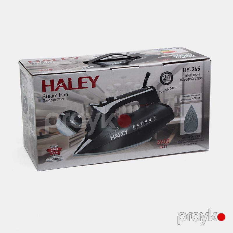 Haley HY-265 Elektrikli Buxarlı Ütü Keramika Buxarlı Ütü 2600 W — Ev texnikası, Bakı (6)