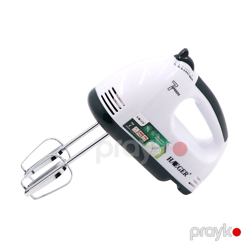 Haeger HG-6633 mini əl mikseri yumurta çırpıcı 7 sürətli 260Vt gücündə paslanmaz polad başlıqlar — Blenderlər, xırdalayanlar və mikserlər, Bakı (2)