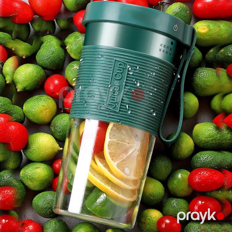 USB Elektrikli Portativ Kokteyl Hazırlayan Blender Mini Qida Qarışdırıcı Mikser 300ml 4 Bıçaqlı Smoothie Shakes — Blenderlər, xırdalayanlar və mikserlər, Bakı (2)