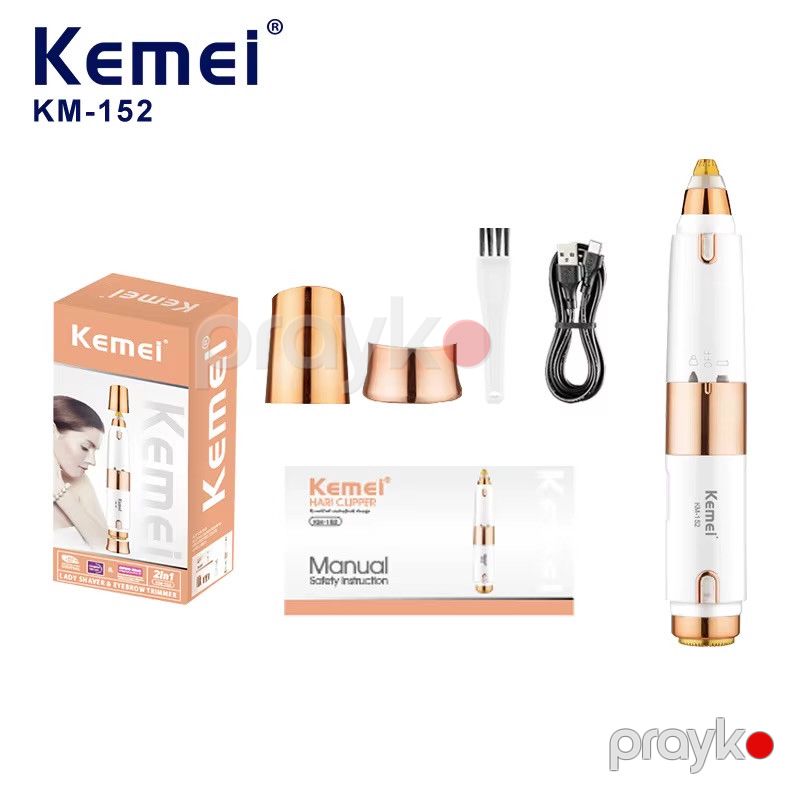 Epilyasiya Dəsti Kemei KM-152RAZ01 Losyon Arko İki Funksiyalı üz Təraş maşını Kemei-152 Qaş Epilyatoru — Usturalar, trimmerler və epilyatorlar, Bakı (3)