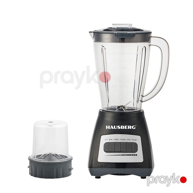 Smoothie Blender Hausberg HB-7770NG 4 Sürətli Paslanmayan Polad Bıçaqlı 1.5L Şüşə Blender 500max — Blenderlər, xırdalayanlar və mikserlər, Bakı (2)