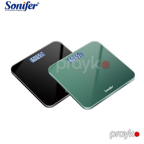Sonifer SF-1911 LED Ekrana Sahib 180 kq-a Qədər Çəki Üçün Elektron Döşəmə Tərəzisi Ev Üçün Rəqəmsal Şüşə Məişət Tərəzisi — Bakı