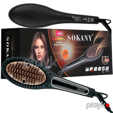 Funksional Sokany Fen BR-1030I Model Saç Düzləşdirici Fırça 220W — Bakı