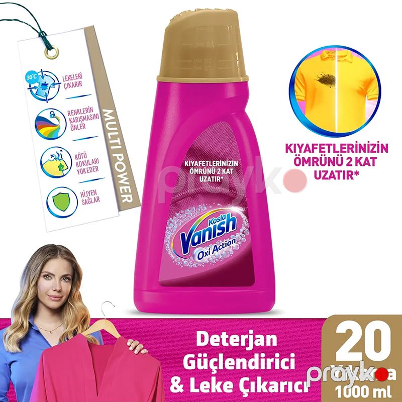 Vanish Kosla Multipower Leke Çıkarıcı 1000 ml Vanısh Multıpower Renkliler İçin Deterjan Güçlendirici JEL — Mallar, Bakı (2)