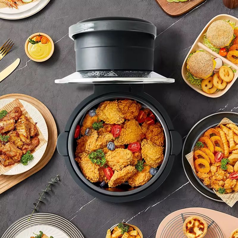 Star ST-9697 Rəqəmsal Ağıllı Rritöz 5L Elektrikli Hava Fritözü Yapışmaz Bişirmə Səhtinə Sahib Peşəkar Air Frey — Digər mətbəx texnikası, Bakı (4)