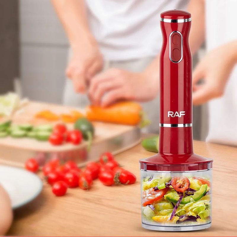 Yeni RAF 4-ü 1 Arada Paslanmayan Polad Blender R.314 Elektrikli Blender 800W Gücündə Əl Blenderi Mətbəx Çırpıçısı — Blenderlər, xırdalayanlar və mikserlər, Bakı (7)