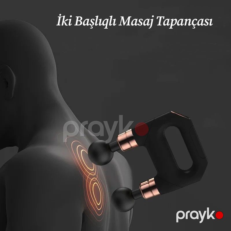 8 Başlıqlı Vibrasiyalı Masaj Tapançası İkiqat Başlığa Sahib Boyun Kürək Masaj Tapançası Peşəkar Elektrikli Ayaq Masaj Aləti — Masaj aparatları, Bakı (4)