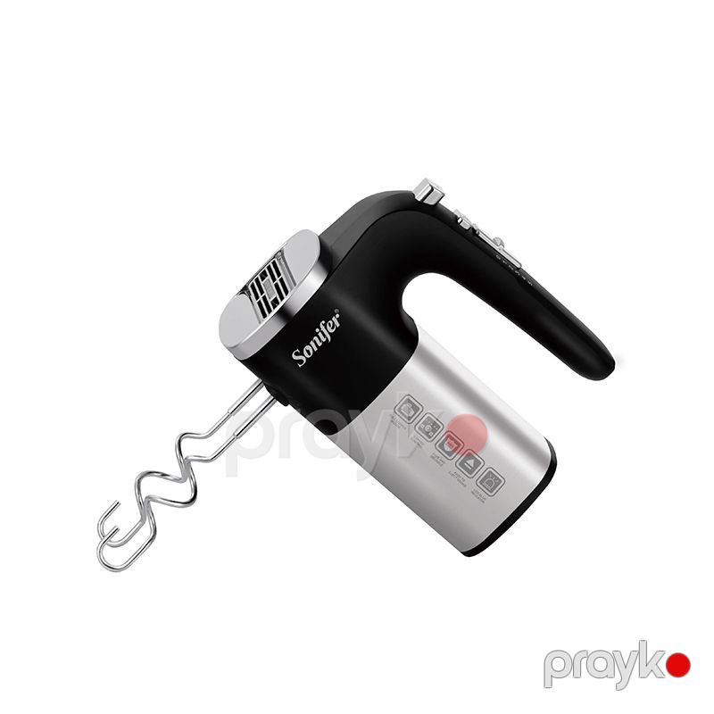 Sonifer SF-7078 Çoxfunksiyalı 5 Sürətli Əl Mikseri Yumurta Çırpıcı Xəmir Qarışdıran 500W Gücündə Paslanmaz Polad Başlıqlı Mikser — Blenderlər, xırdalayanlar və mikserlər, Bakı (3)