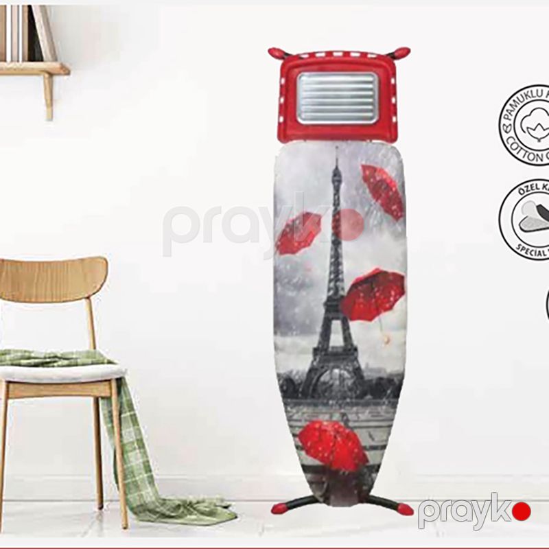 Larissa Plas CM-810 Zərif Gözoxşayan Dizaynda Ütü Masası 43x125 cm Ütüləmə Sahəsiylə Monoblok Ütü Masası — Mallar, Bakı (6)