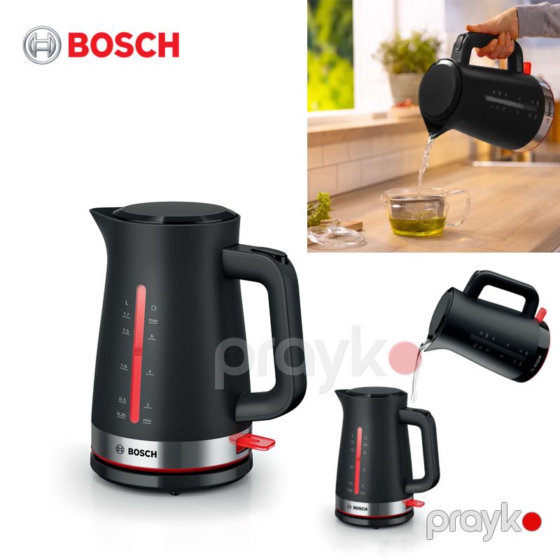 Bosch MyMoment TWK3M123 Çaydan 1.7L İkitərəfli Su Səviyyə Göstəricili Bosch Çaydan 2200V Klassik Müasir Dizaynlı Çaydan — Elektrik çaydanları və termoslar, Bakı (4)