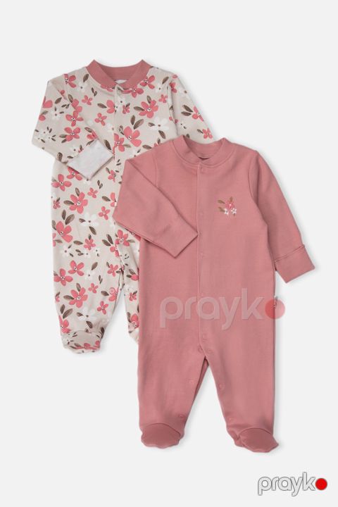 Kombinezon Bebetto, T4451, çəhrayı, pambıq, 3-6 ay — Bakı