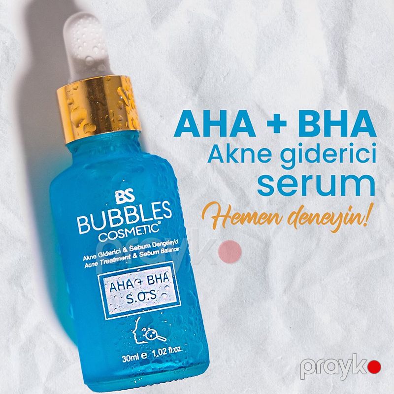 Bs Bubbles Cosmetic Akne və Qaranöktələrə Qarşı Üz Təmizləyici Serum 30ml Baxım Serumu — Gözəllik və səhiyyə, Bakı (5)