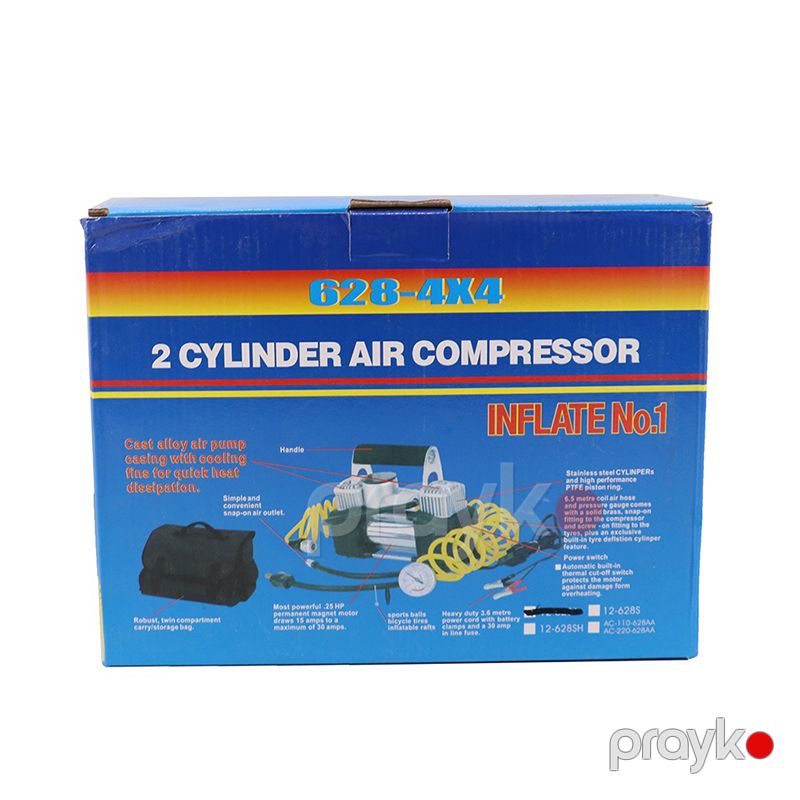 2 Clyinder Air Compressor Elektrikli Hava Nasosu Avtomobil Velosiped, Motosiklet, Top Üçün Elektrikli Nasos — Ehtiyat hissələri və aksesuarlar, Bakı (5)