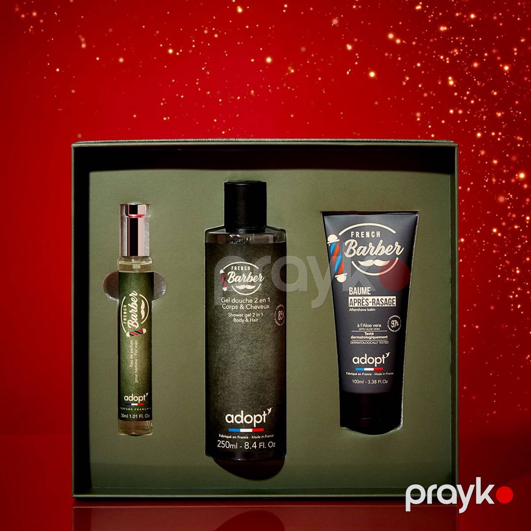 Üz və bədən üçün kosmetika dəsti Adopt French Barber (duş geli 250 ml + üz üçün balzam 100 ml + ətir suyu 30 ml) — Mallar, Bakı (2)