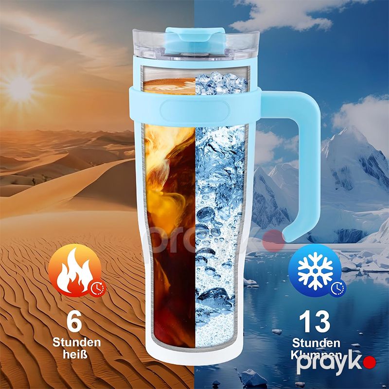 Paslanmayan Polad Su Şüşəsi, 1200ml Sızmaya Davamlı, İzolyasiyalı, Açıq Hava İstifadəsi üçün İdeal Termos — Termos və termoş, Bakı (5)