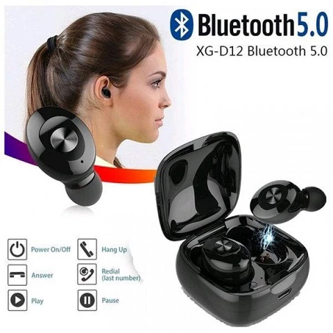 Simsiz stereo qulaqlıq (Bluetooth) TWS XG-12 su keçirdməz — Simsiz qulaqlıqlar, Bakı (3)