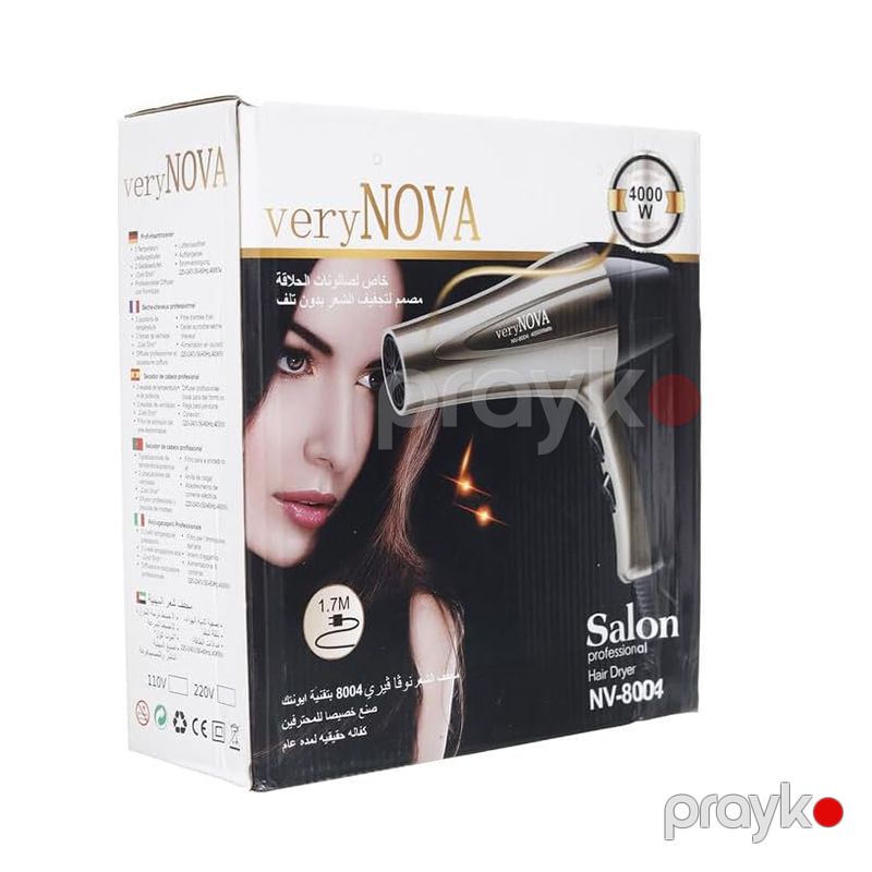 VeryNOVA NV-8004 Elektrikli Hava Feni Saç Quruducu Fen Saç Şəkilləndirici Fen 4000W — Fən, Bakı (7)