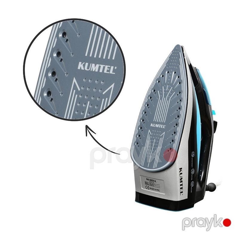 Kumtel HMU-02 Keramika Altlıqlı Buxarlı Ütü 2500 W — Ev texnikası, Bakı (3)