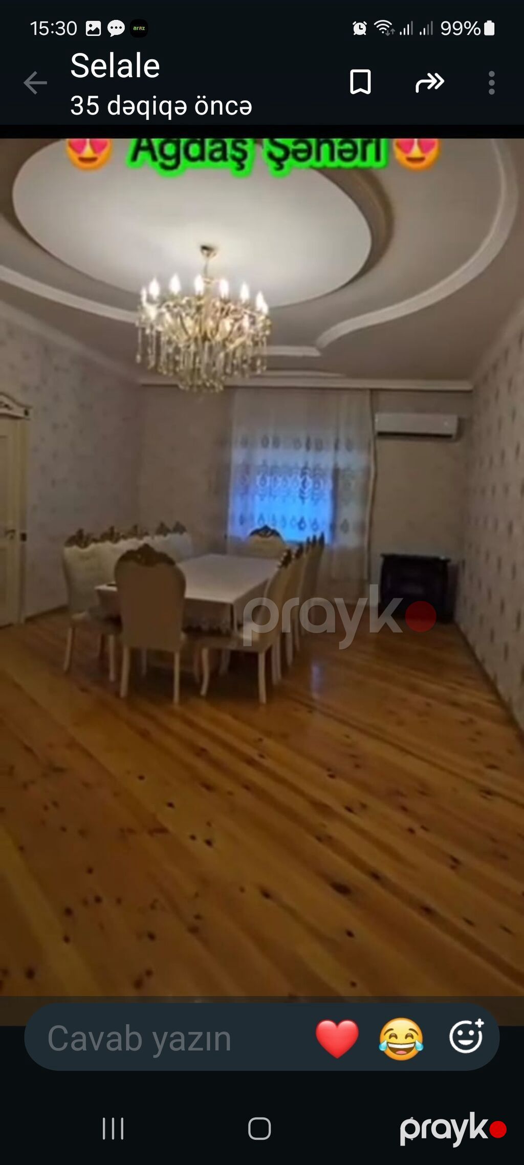 Ağdaş şəhərində yerləşən geniş mərasim/iaşə məkanı. Xüsusiyyətlər — Əmlak, Bakı (9)