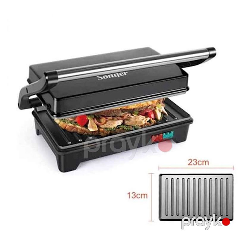 Sonifer SF-6098 Yüksək Keyfiyyətli Toster Çoxfunksiyalı Qril Sendvic Maşını 750W — Toster və vaflyasıcı, Bakı (5)
