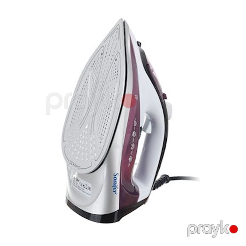 Sonifer SF-9066 - Ütü, 1600W Güc, Yüksək Keyfiyyətli Keramika Altlıq, Buxar Təchizatı Tənzimlənməsi, Avtomatik Söndürmə — Ev texnikası, Bakı (2)
