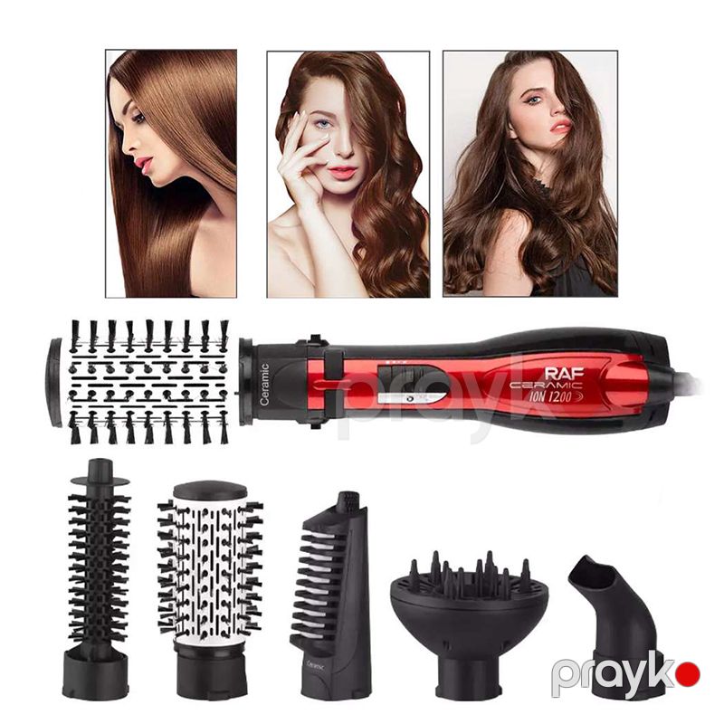 5-i 1 Arada RAF Peşəkar Saç Qurutma Feni Yüksək Təziqə Davamlı Professional Salon Feni 1200W RAF R.416 — Fən, Bakı (3)