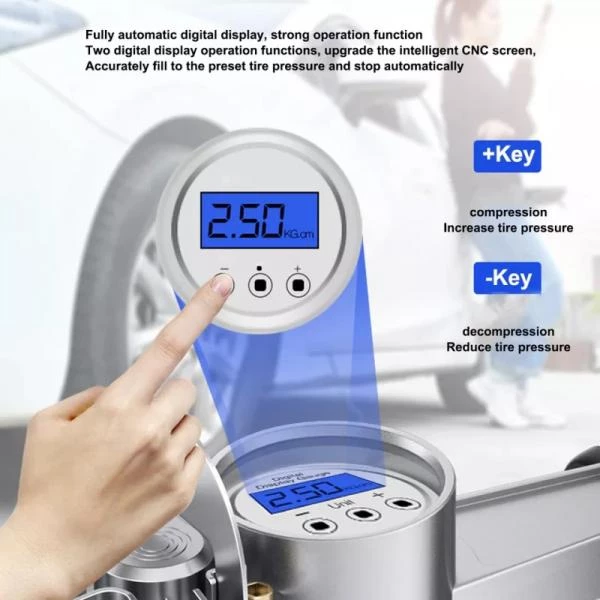Avtomobil təkərlərinin doldurulması üçün 2 silindirli elektron kompressor — Mallar, Bakı (2)