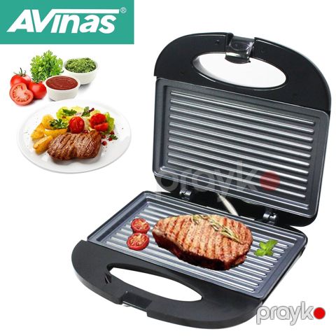 Avınas AV-306 Paslanmayan Polad Toster Hotdog Waffle Maker Yapışmayan Səth — Bakı