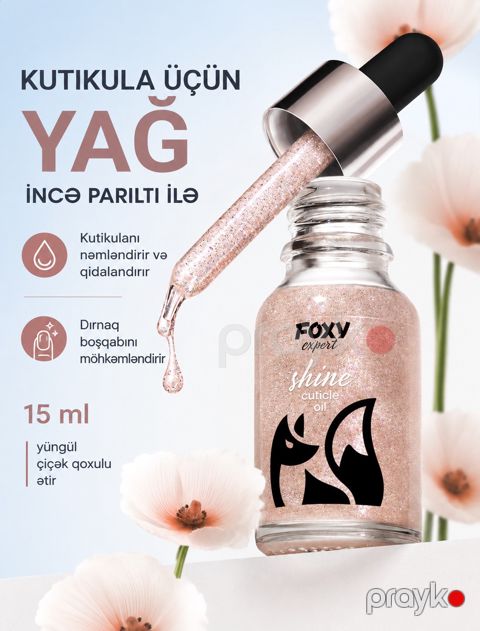 Kutikul yağı Foxy Expert, 15 ml — Bakı