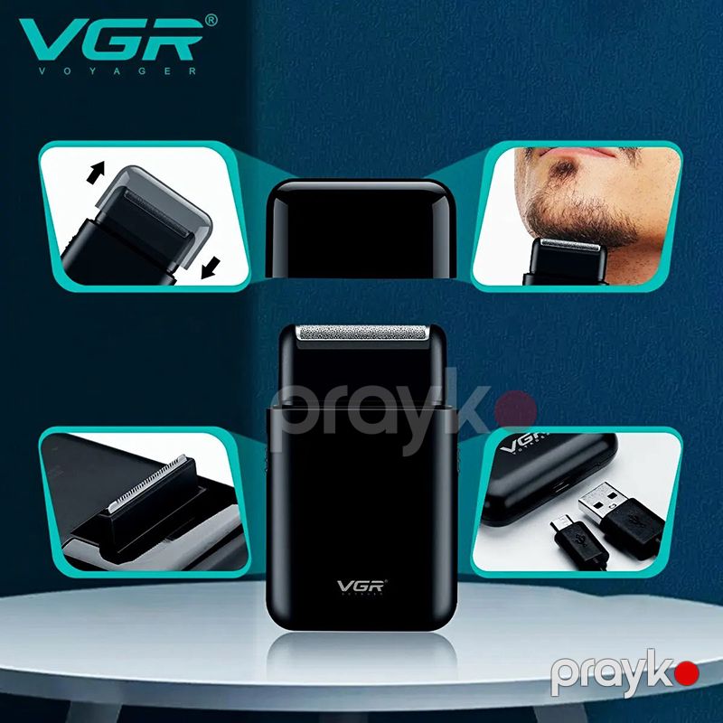 VGR Elektrikli Peşəkar Təraş Maşını Ülgüc Portativ Mini Təraş Maşını Trimmer — Usturalar, trimmerler və epilyatorlar, Bakı (5)