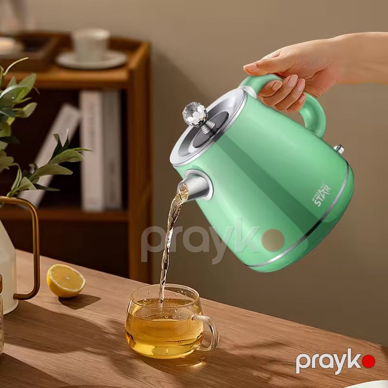 Star ST-6016 Elektrikli Çaydanı 1.8L Termostat Nəzarəti 304 Paslanmayan Poladdan İki Qatlı Elektrik Çaydanı — Elektrik çaydanları və termoslar, Bakı (3)