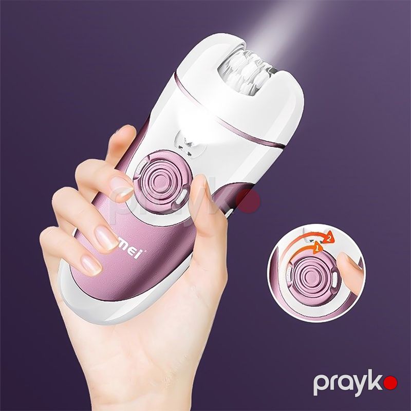 Kemei Yüksək Keyfiyyətli 4-ü 1 Arada Çoxfunksiyalı Epilyator Davamlı Bıçaq Başlığı USB Şarj Edilə Bilən Elektrikli Bədən Epilyator — Usturalar, trimmerler və epilyatorlar, Bakı (4)