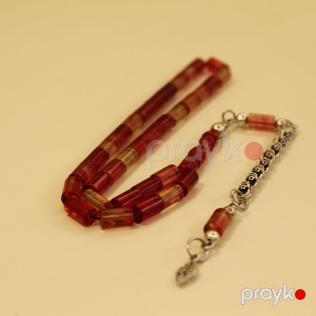 Təsbeh T-001331, kəhrəba, qırmızı — Mallar, Bakı (2)