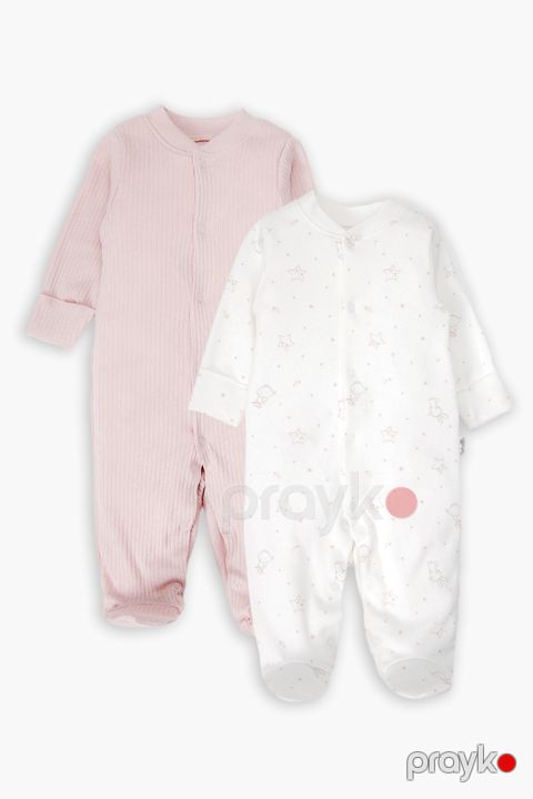 Kombinezon Bebetto T4341, Çəhrayı, Pambıq, ölçü 0-3 ay — Bakı