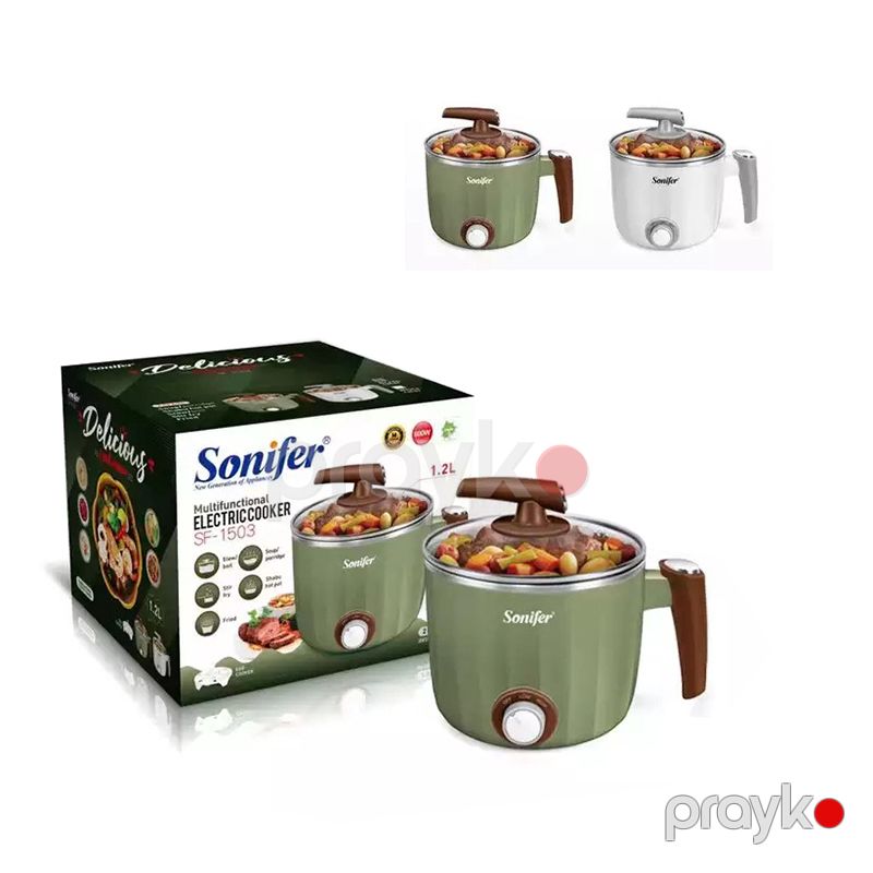Sonifer SF-1503 Çoxfunksiyalı Elektrikli Qazan 600W İsidici Elektrikli Qazan — Qablar və mətbəx əşyaları, Bakı (6)