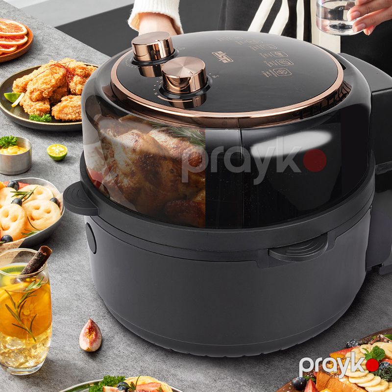 Yeni Nəsil DSP Çoxfunksiyalı Hava Fritözü 1350W 6 Proqrama Sahib Qazan Formalı Ağıllı Qril Air Fryer 5.5L 80-200°C — Qablar və mətbəx əşyaları, Bakı (7)