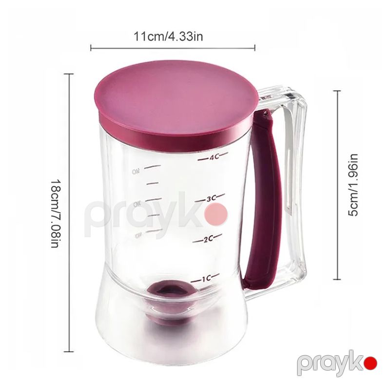 Tort Xəmiri Paylayıcı Tort, Keks, Vafli Xəmir Dispanseri 900 Ml Qida üçün təhlükəsiz Klapan Ölçmə Qabı — Qablar və mətbəx əşyaları, Bakı (8)