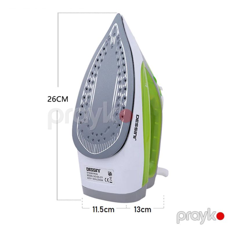 Dessını DS-077 Paslanmayan Polad Altlıqlı Buxarlı Ütü 1400W Gücündə Yüksək Keyfiyyətli Elektrikli Peşəkar Buxarlı Ütü — Ev texnikası, Bakı (2)