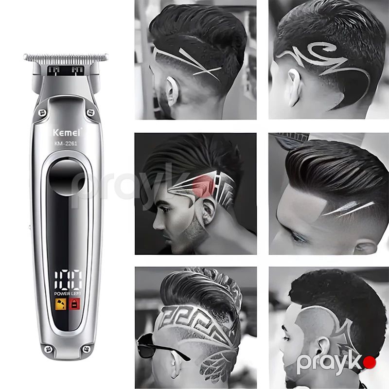 Kemei KM-2261 Saç Saqqal Təraş Maşını Yüksək Keyfiyyətli Professional Kişi Üçün Trimmer — Usturalar, trimmerler və epilyatorlar, Bakı (5)