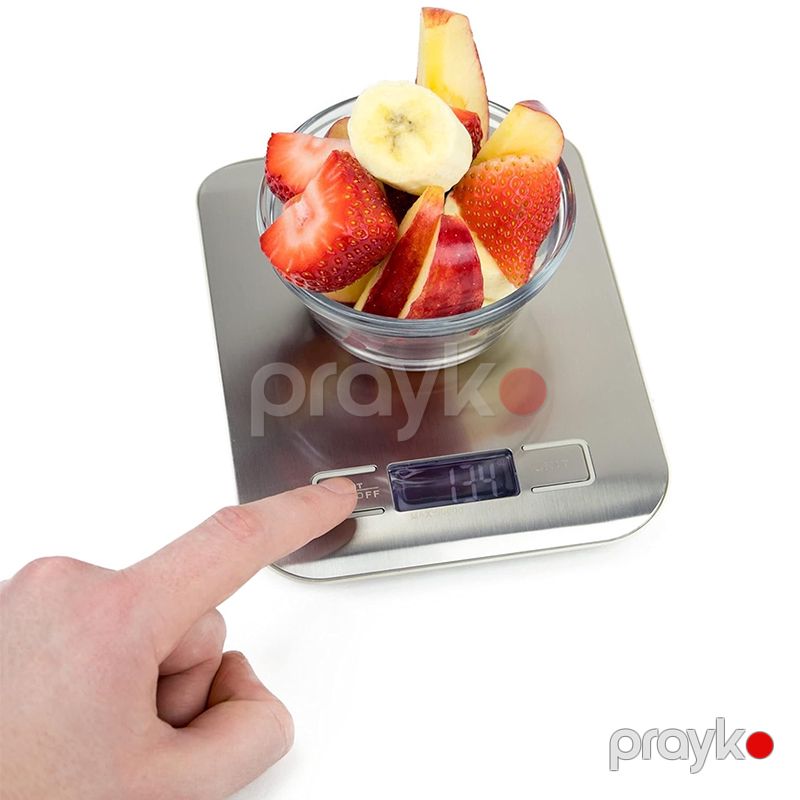 DSP Mətbəx Tərəzisi 1Kg-5 kq Gümüş Reqemsal LED Ekran Mətbəx Tərərzisi Paslanmayan Polad Protativ Tərəzi — Tərəzi, Bakı (4)
